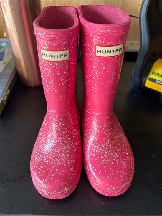 Hunter Other - Hunter Kids Hot Pink Glitter Rain Boots